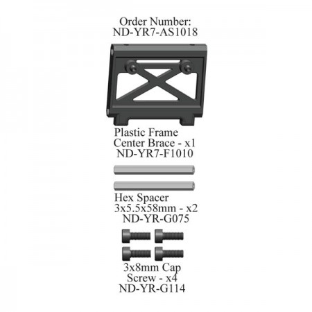 Plastic Center Frame Brace Set R7