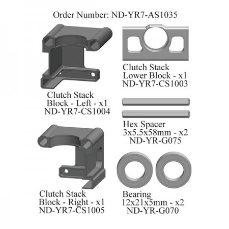 Nitro Pinion Support Set R7