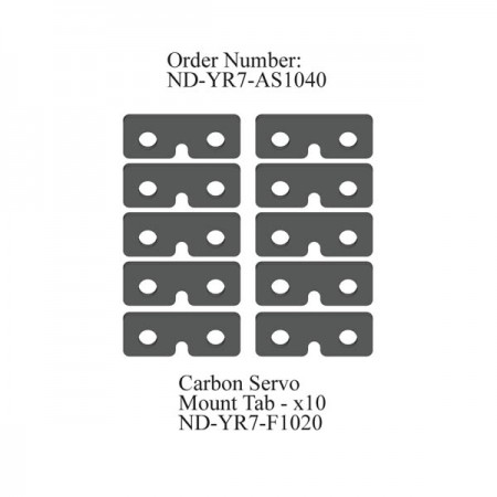 Servo Mount Tab Set R7