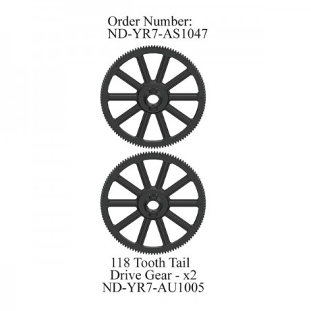 118 Tooth Tail Drive Gear R7