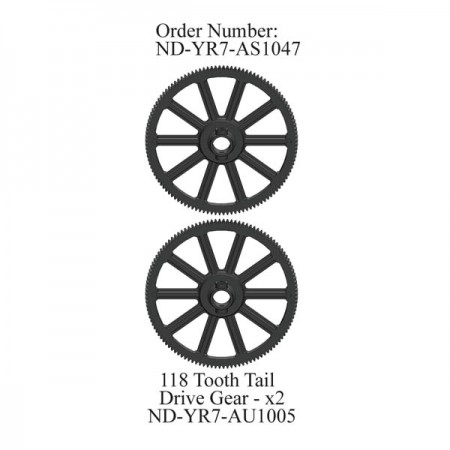 118 Tooth Tail Drive Gear R7