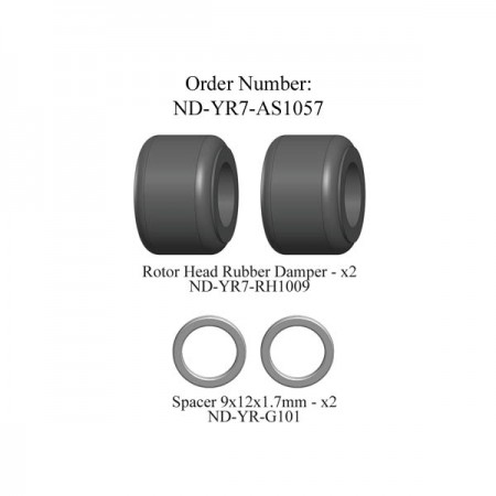 Rotor Head Damper Set R7