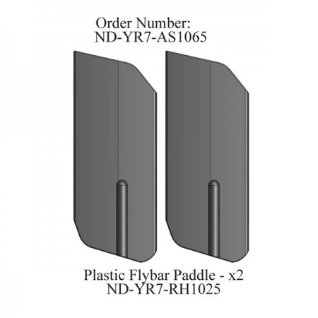 Plastic Flybar Paddles R7