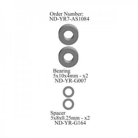 Vertical Tail Shaft Bearing Set R7