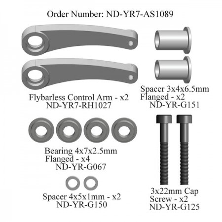 Flybarless Control Arm Set R7