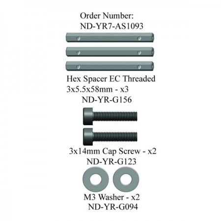 Electric Threaded Hex Spacer Set R7