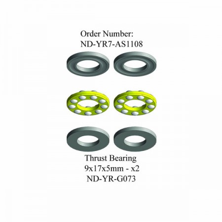 Thrust Bearing Set 9x17x5mm