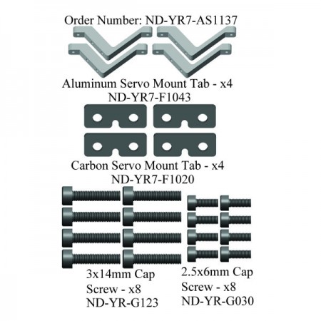 Front Cyclic Servo Mount Set Ballistic