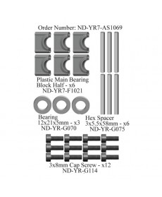 Main Shaft Bearing Block Set R7