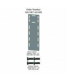 Rear Carbon Battery Tray Set R7