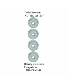 Bearing 2x6x3mm Flanged