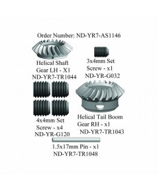 Front Steel Helical Tail Gear Set Ballistic