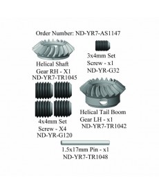 Rear Steel Helical Tail Gear Set Ballistic