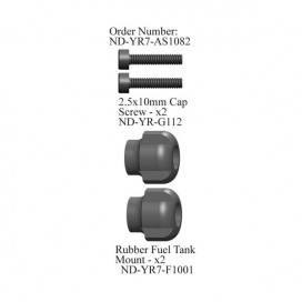 Rubber Fuel Tank Mount Set R7