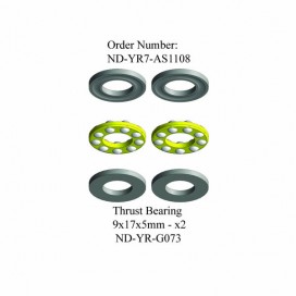 Thrust Bearing Set 9x17x5mm