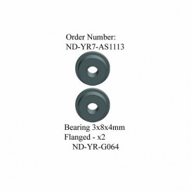 Bearing 3x8x4mm Flanged