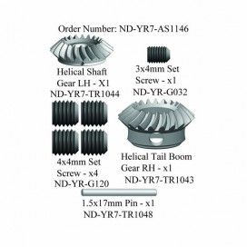 Front Steel Helical Tail Gear Set Ballistic