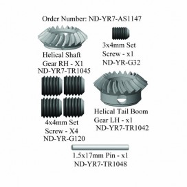 Rear Steel Helical Tail Gear Set Ballistic